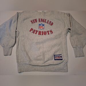 Vintage Reverse Weave Champion New England Patriots Crewneck Sweatshirt Size XL